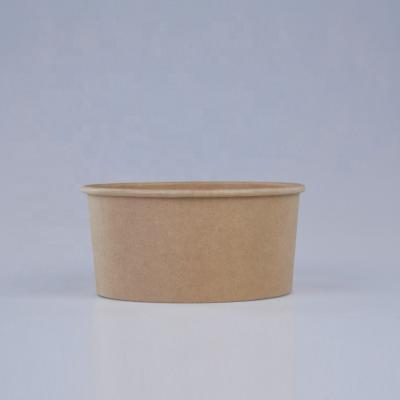 China Wholesale 500ml Disposable High Quality Customized Salad Bowl Logo Food Grade Paper Bowl Soup Wrapping Paper Hot Bowl Freshness Preservation Wrapping Paper for sale