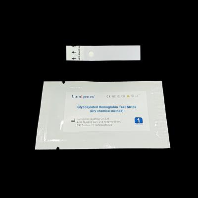 China Einfacher Test Operations-Blut-Sugar Monitor Glycosylated Hemoglobins (HbA1C) streift das registrierte CER (des trockenen chemischen Verfahrens) ab zu verkaufen
