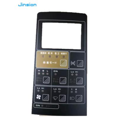 China Building Material Stores JINSION Excavator Replacement Parts for KOMATSU PC200-5 monitor surface keypad sticker in English for sale