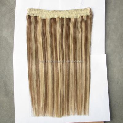China Smoothest Brazilian Virgin Indian Remy Hair Halo Hair Extension All Colors for sale