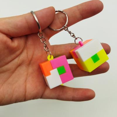 China New Style Hot Selling Main Chained Main Chain Cube Hang Decorations For Children In Puzzle Mini Puzzles Toys Speed Cube for sale