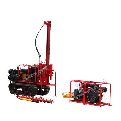 China Construction works Shock and Geological Drilling Spiral Drilling Rig Small Crawler Exploration Air Machine for sale