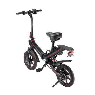 China EU Current 48v 10/15ah 500W Folding Bicycle 30km/h 60km V6 16INCH Aluminum Alloy Electric Motor High Speed Bicycle for sale