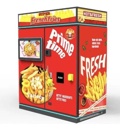 China Automatic French Fries Vending Machine Portable Fried Snack Self Service Vending Machine for sale