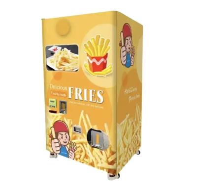 China Commercial Fully Automatic Outdoor Hot Fresh Fast Food Self Service Smart Touch Screen French Fries Vending Machine for sale