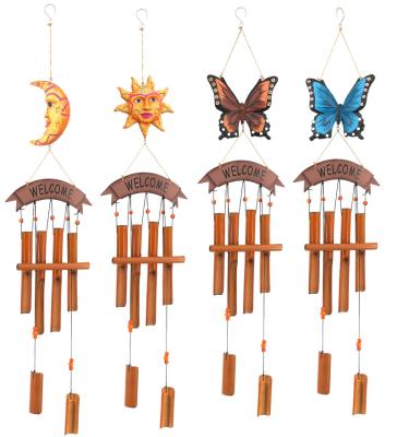 China resin & wholesale colorful resin bamboo wind chimes outdoor bamboo pipe wind chimes for decoration for sale
