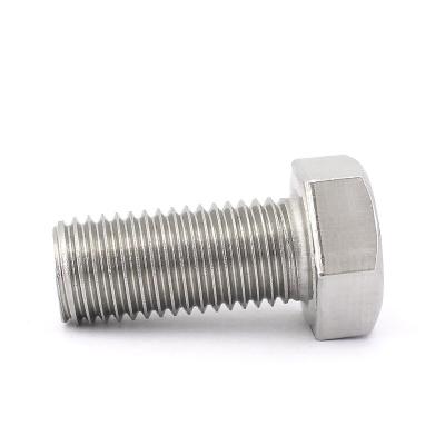 China High Quantity Stainless Steel M8*20mm 304 Stainless Steel Hex Head Bolts DIN933 Full Thread for sale