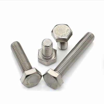 China High Quantity Stainless Steel M10*20mm 304 Stainless Steel Hex Head Bolts DIN933 Full Thread for sale