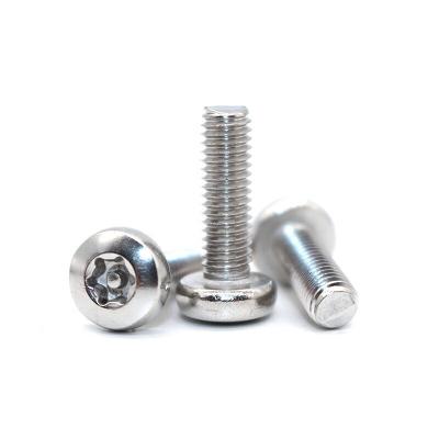 China Hot Sale 304 M3 Stainless Steel Pan Head Torx Screw Bolt Round Anti-theft Pan Head Torx Screws for sale