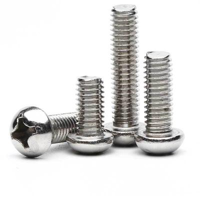 China Pan Recess DIN7985 M4 Phillips Screws Stainless Steel 304 Pan Head Screws With Cross for sale