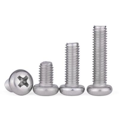 China Pan Recess DIN7985 M5 Phillips Screws Stainless Steel 304 Pan Head Screws With Cross for sale