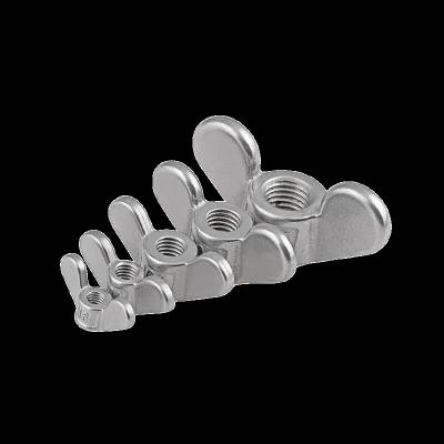 China Industry General High Quantity M8 Stainless Steel 304 Wing Nuts Round Wings DIN315 for sale