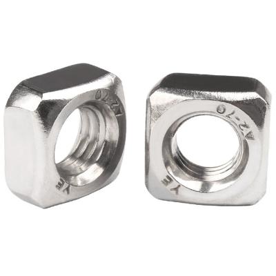 China Industry M6 304 General Hot Sale Stainless Steel Square Nuts DIN557 for sale