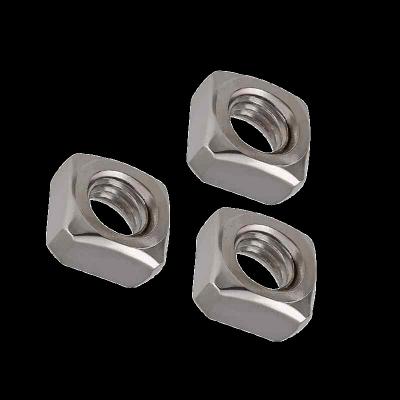 China Industry M4 201 General Hot Sale Stainless Steel Square Nuts DIN557 for sale