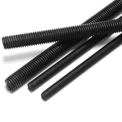 China General Industry Hot Sale Grade8.8 Black Oxidized Carbon Steel M8*1m Threaded Rod Bolts DIN976 for sale