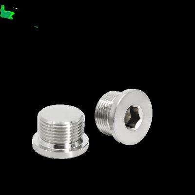 China High Quality Industry Stainless Steel Hex Socket Pipe Plugs With Clamp DIN908 for sale