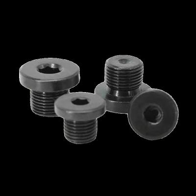 China Industry M14 High Quantity Carbon Steel Oxidized Black Hex Socket Hose Plugs With DIN908 Clamp for sale