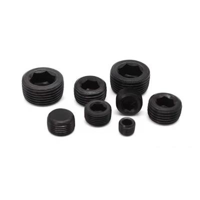 China DIN906 Industry High Quality Carbon Steel Black Oxide M8 Hexagon Socket Pipe Cap Screws for sale