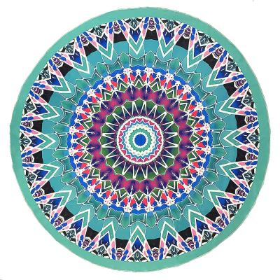 China Viable Round Beach Towel, Yoga Free Covering Microfiber Beach Towel Oversized Sand, Super Water Absorbent Soft Beach Towel for sale