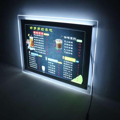 China A3 A4 Hängende Immobilien Hängende Led Frame Led Kristall Led Lightbox zu verkaufen