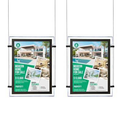 China Wasserdichte Immobilien-Hintergrundbeleuchtung Plakat Werbung Hängende schlanke Foto Foto Led-Lichtbox zu verkaufen