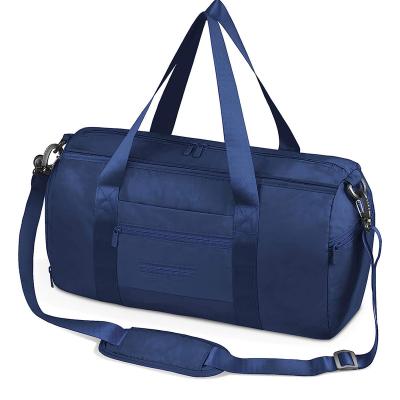China Hot Selling Fashion Custom Logo Large Fitness Duffel Bag Heavy Duty Travel Sports Gym Bag With Shoe Compartment for sale