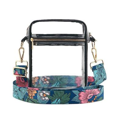 China Clear Clear Cross Approved The Latest Fasion Designer Plastic Pvc Hand Bag Custom Shiny Stage Women Bag Men Concert - Body Bag for sale