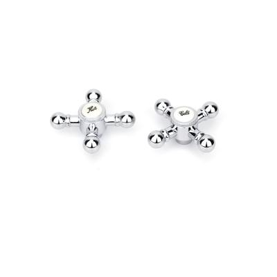China Modern Cross Plastic Faucet Handwheel Accessories for sale