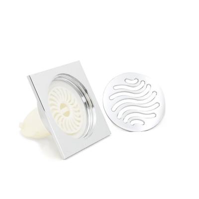 China Evidence of obstruction; anti-backflow; Shower Floor Cover Deodorizer Anti - Back Filter One Way Wavy Graphic BrassDrain Smell Proof Floor Cover Odor Smell For Bathroom for sale