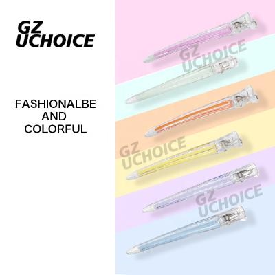 China Pick and judge the hair in the right place simple but classic thermal design silicone smudge resistance salon hair clips for hair for sale