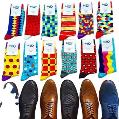 China TA2006 Wholesale Crazy Colorful Fresh Novelty Cute Dress Socks QUICK DRY For Men for sale
