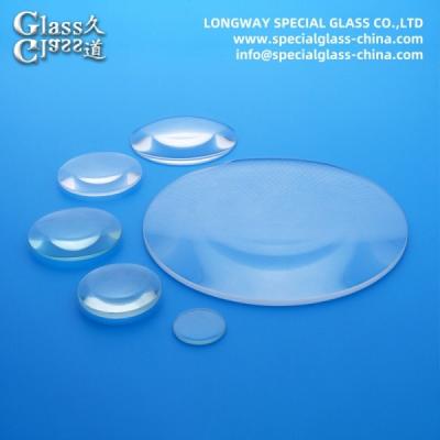 China Cutomised Borosilicate Glass Plano Convex Lenses Projector Light Lens for sale