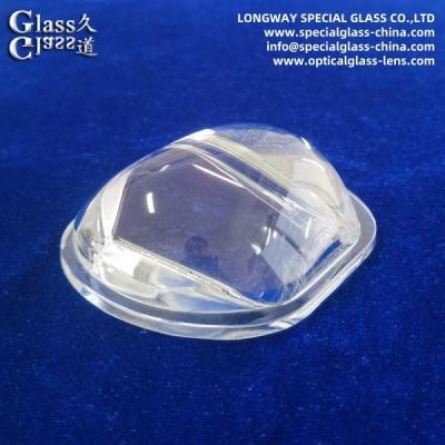 China Durable Borosilicate Glass 3.3 Cob Led Glass Lens For Outdoor Lighting for sale