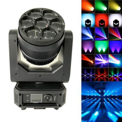 China LED High Power Indoor Beeye Moving Head 7pcs 40W RGBW Light For Stage Disco for sale
