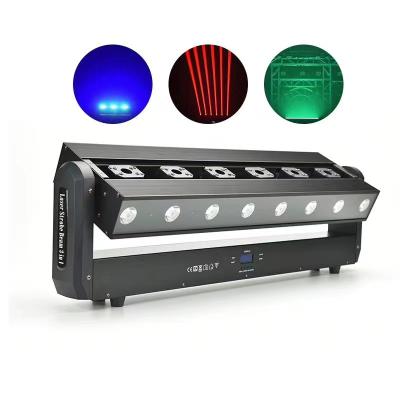 China 6 head laser 3 in 1 laser pixel beam moving head light Manufacturers for sale