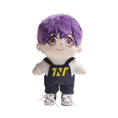 China Custom Gift Star Doll With Bodysuits Suits Soft Stuffed Plush Factory Available Toy for sale