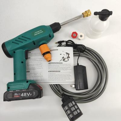 China 2022 New Design China-chic New Design 48V Lithium Batteries High Pressure Cordless Car Wash Water Jet Foam Gun Car Washer for sale