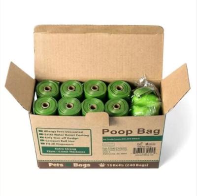 China Non Toxic Biodegradable PLA Water Soluble Poop Bags for sale