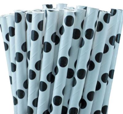 China Yiwu Eco-friendly Cocktail Food Supplier Wholesale Disposable Drinks Paper Biodegradable White Custom Disposable Drinking Straw for sale