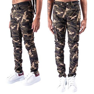 China OEM Anti-Static Field Outdoor Tactical Mens Camouflage Pants Fashion Mens Cargo Pants With Side Pockets for sale
