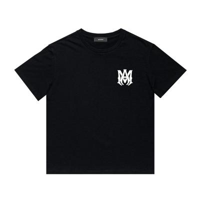 China QUICK DRY Amiry NEW Men Designer Printed Fashion man custom T-shirt wholesale Top Quality Cotton Casual Tees Short Sleeve Luxury Hip Hop for sale