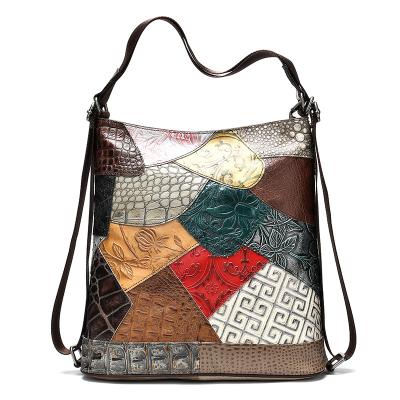 China Waterproof Best-selling women's shoulder bag also backpack, clash color, bag personality backpack, unique and cute, large capacity for sale
