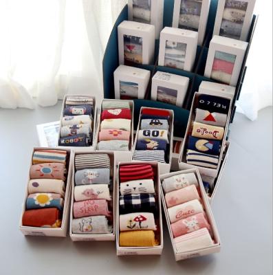 China New Super QUICK DRY Cartoon Cute and Creative Baby Socks Breathable Gift Boxes for sale