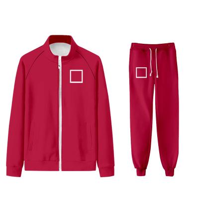 China Breathable Factory Customized Squid Game Cosplay Costume Hoodie Same Squid Competition Jacket Adult Customized Clothing Sportswear for sale