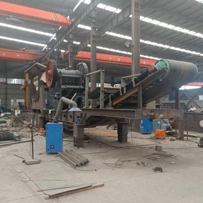 China stone crushing diesel stone feeding and crushing machine for sale