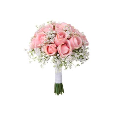 China Top Selling Designs Wedding Supplies Creative Rose Bouquet Artificial Flower and Rose Bouquets Bride Bride Flower for sale