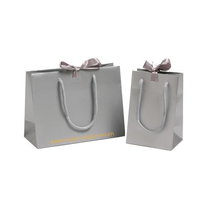 China 19070903 China Manufacturer Custom Printing Dark Gray Gift Disposable Paper Package Bag for sale