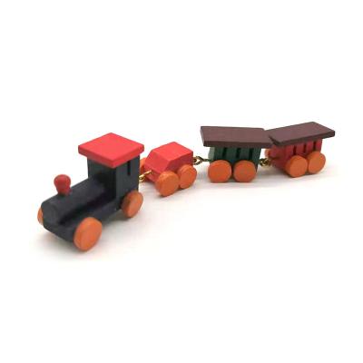 China iland Miniatures Wooden Dolls House Model OT001B Mini Train for sale