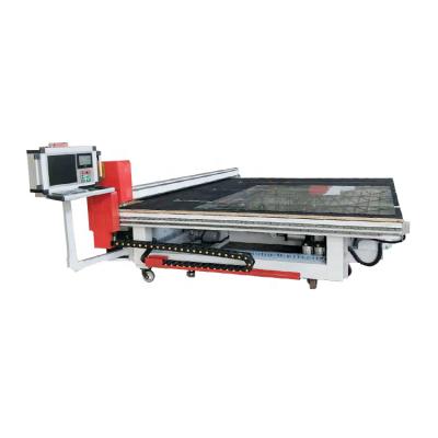 China High Performance Fully Automatic Float Glass Size Machine Three Loading Table Arms Integrated Air Glass Cutting Table for sale