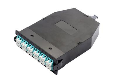 China High Density 24F To LC Duplex MPO MTP Cassettes OM3 OM4 Fiber Optic Cassette for sale